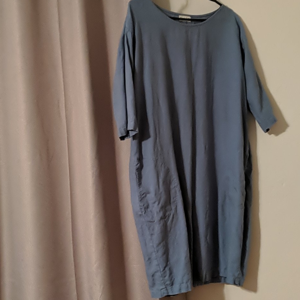 Magic linen cocoon dress